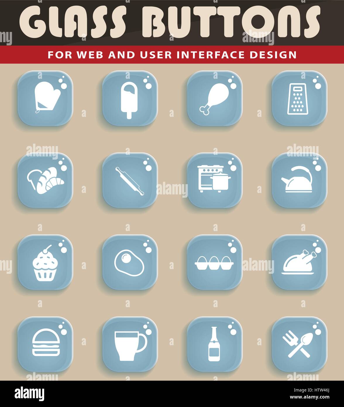 Simple chicken icons Stock Vector Images - Alamy