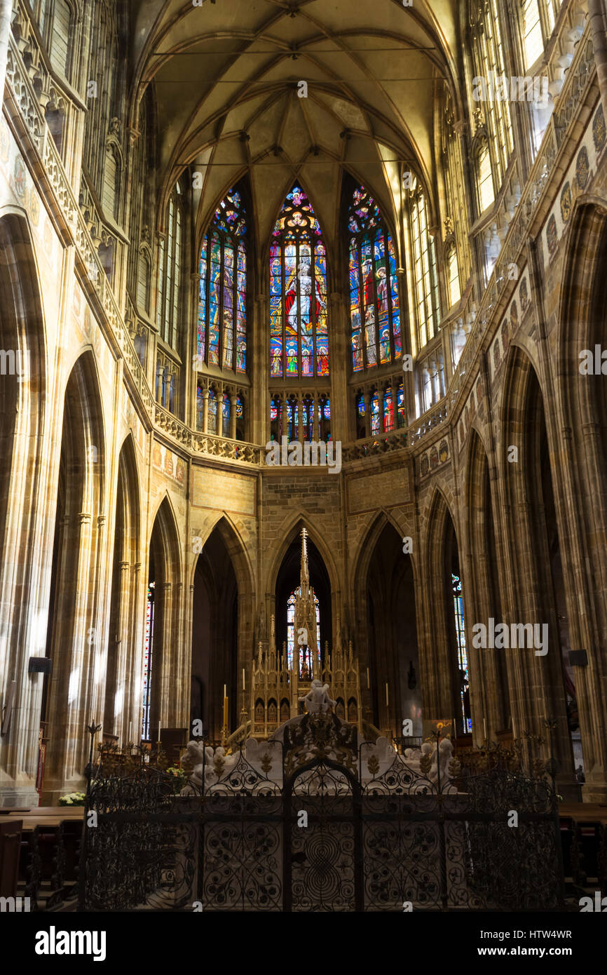St. vitus cathedral interior hi-res stock photography and images - Alamy
