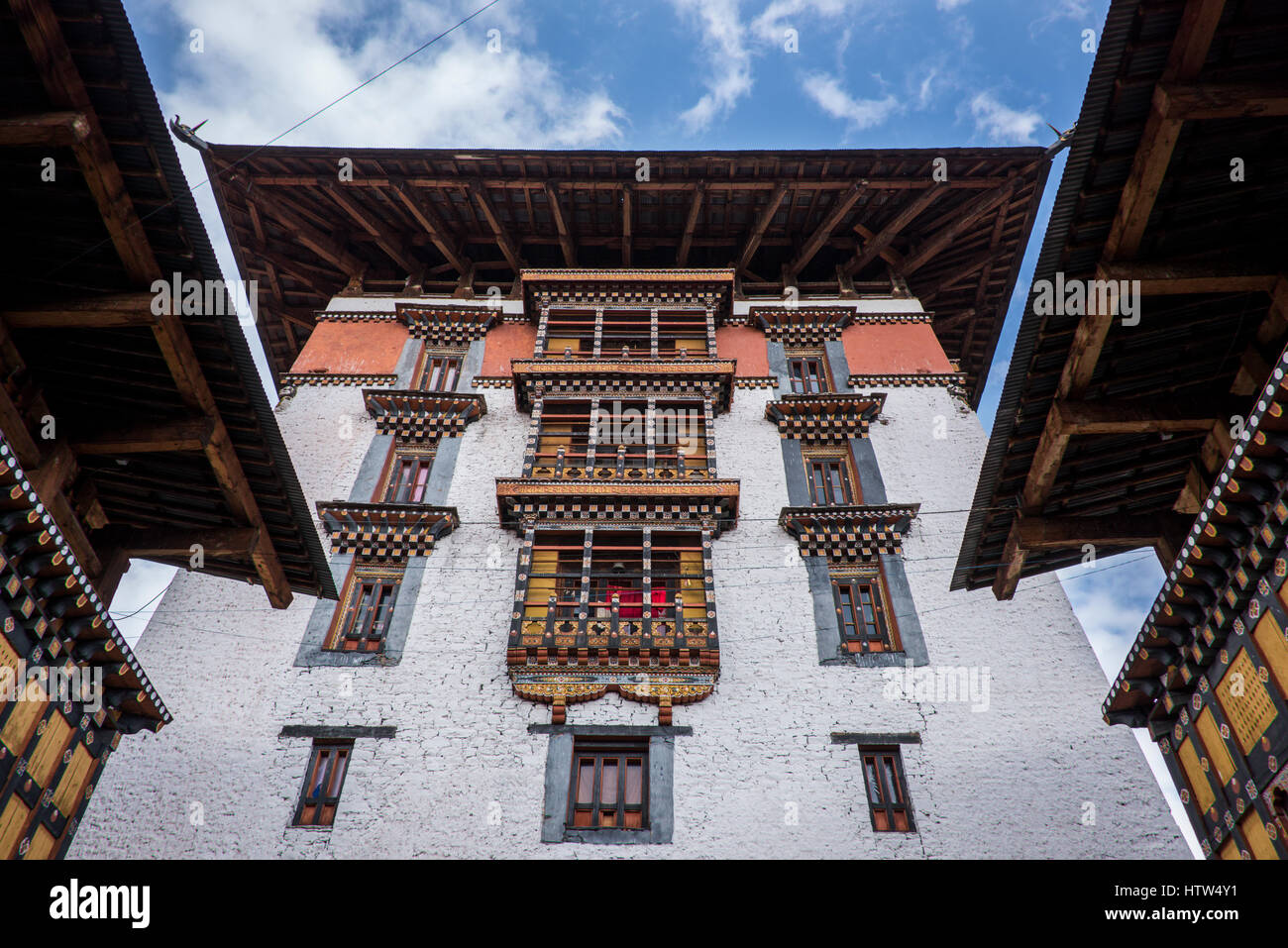 The Rinpung Dzong monastery (meaning literally the Fortress of the Heap of  Jewels) in Paro, Bhutan Stock Photo - Alamy