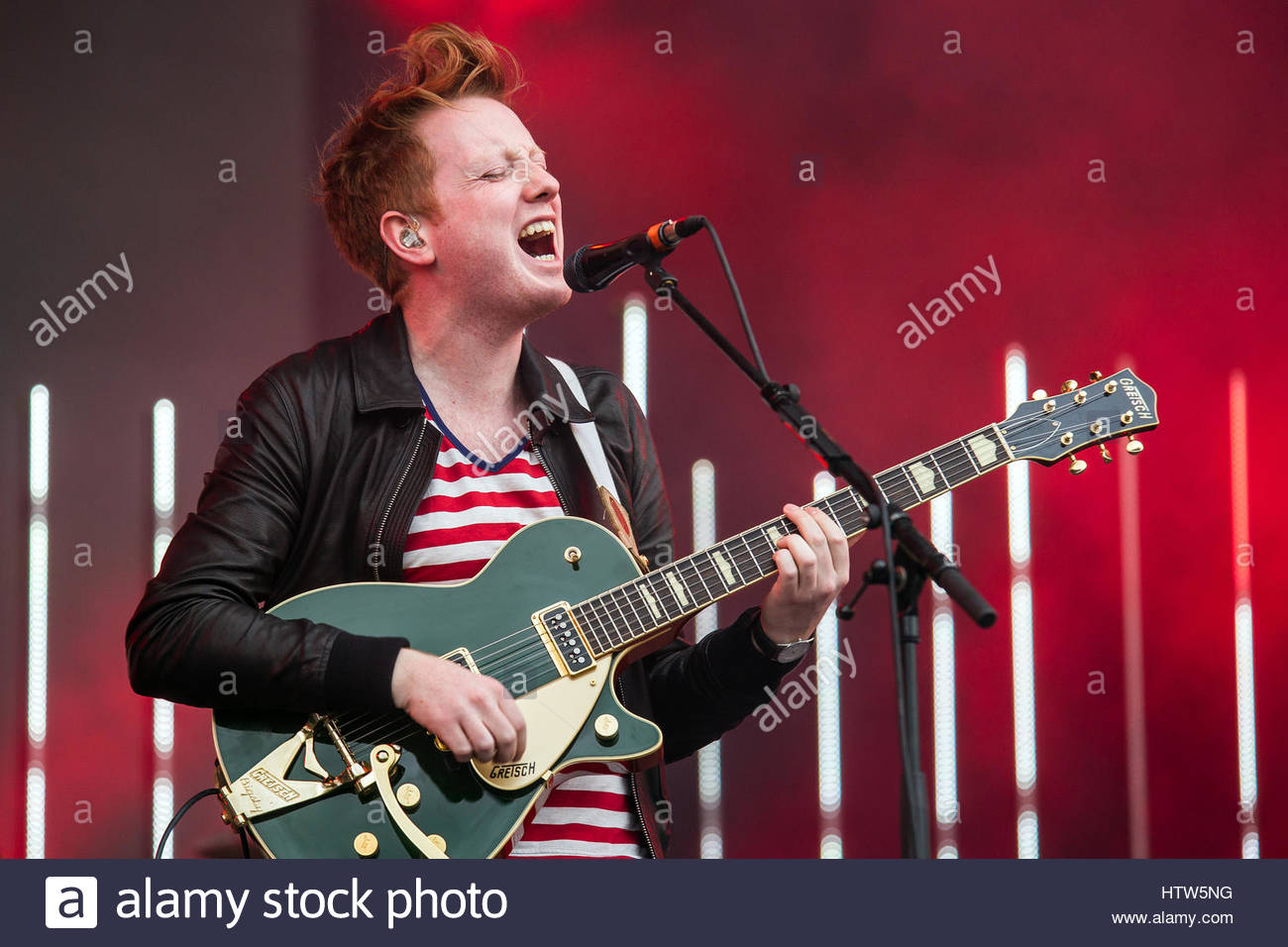 Two Door Cinema Club Singer Alex Trimble Performing Live Stock