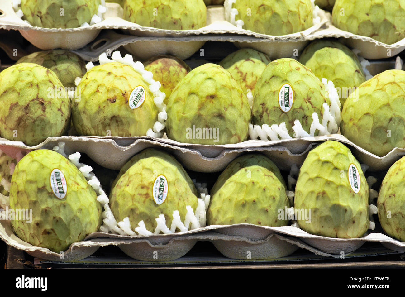 Cherimoya for sale Stock Photo - Alamy