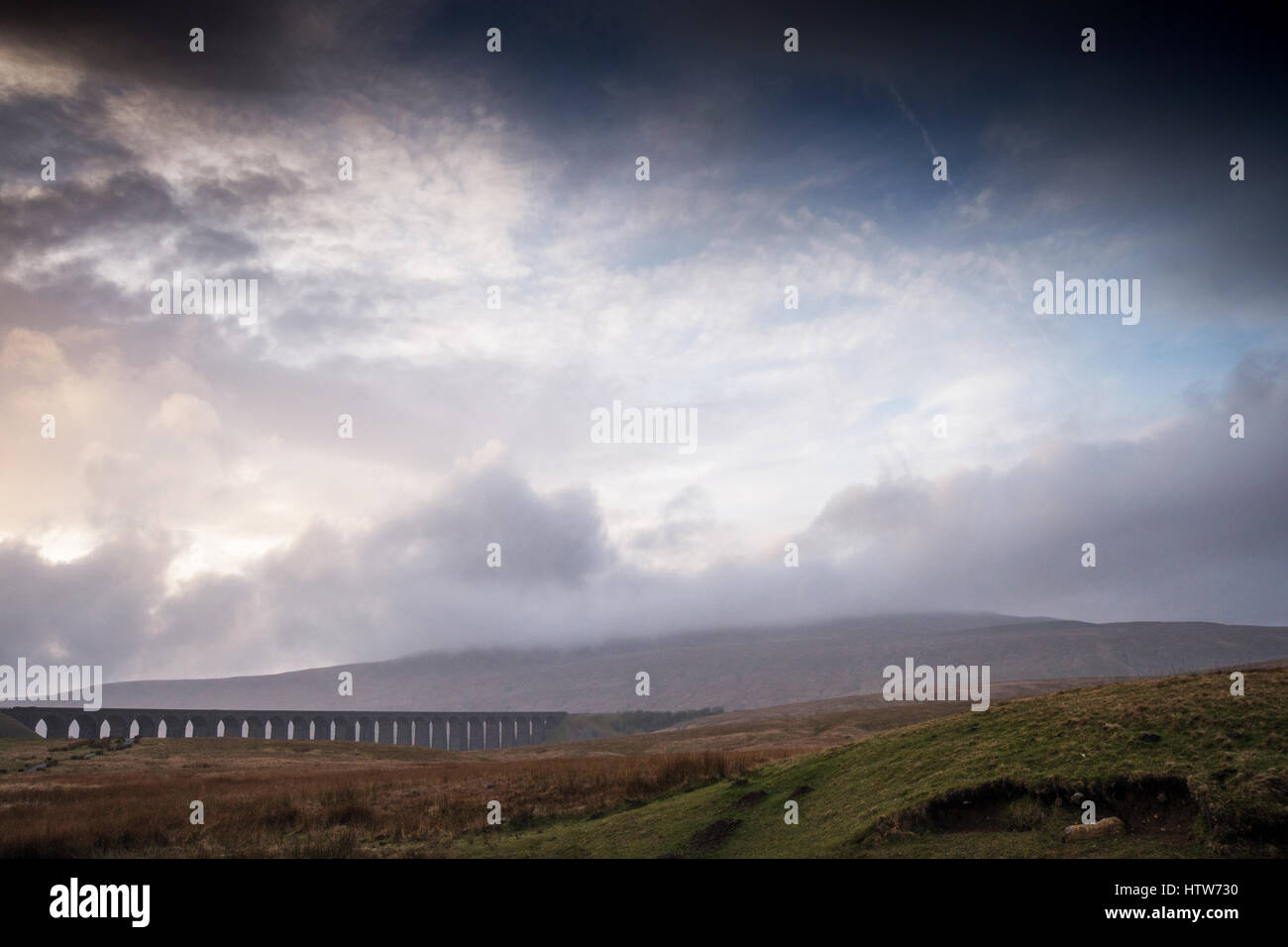 Ribblehead Viaduct in Ribble Valley, North Yorkshire. UK Stock Photo