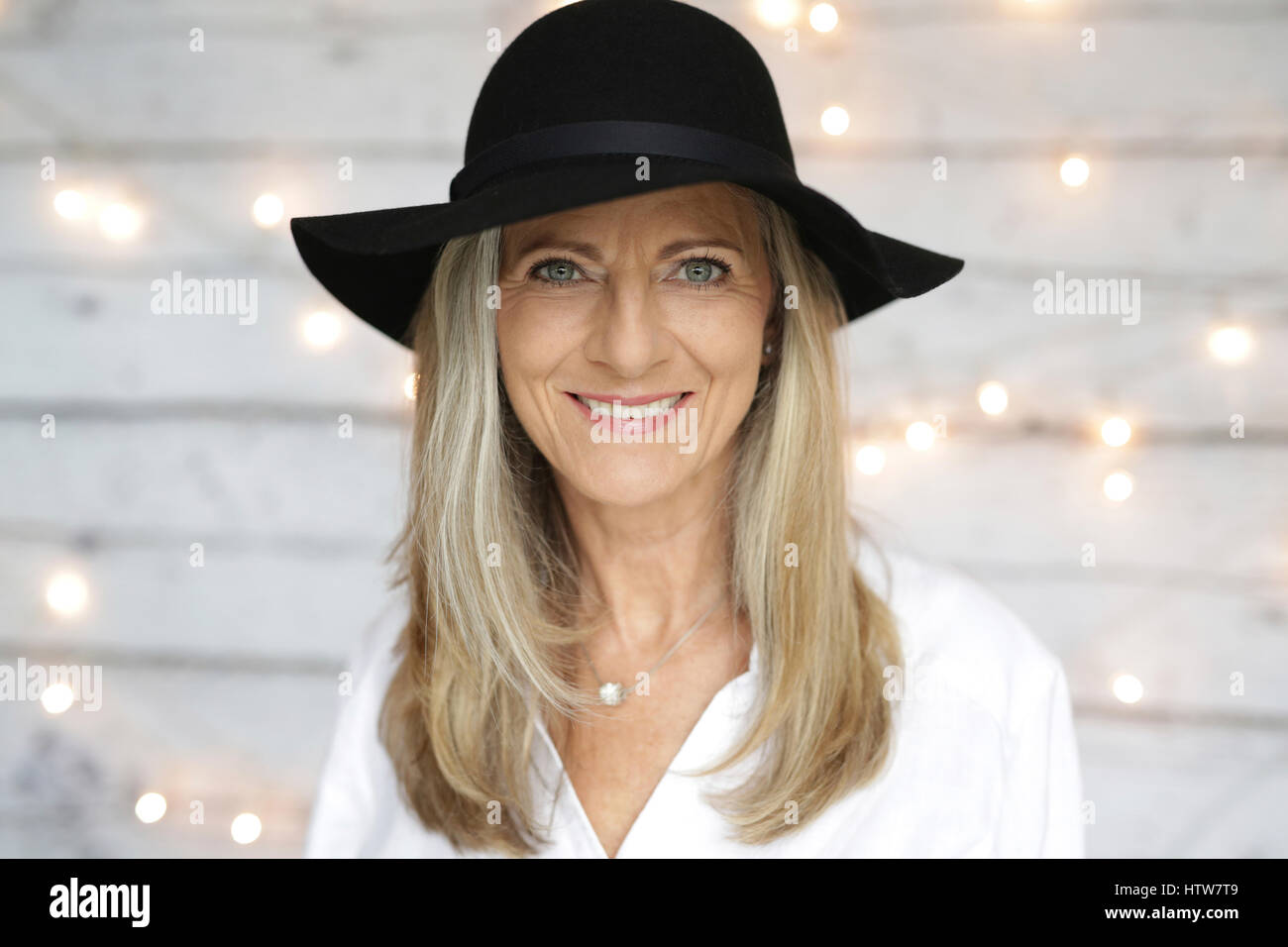 Portrait of a middle-aged woman Stock Photo