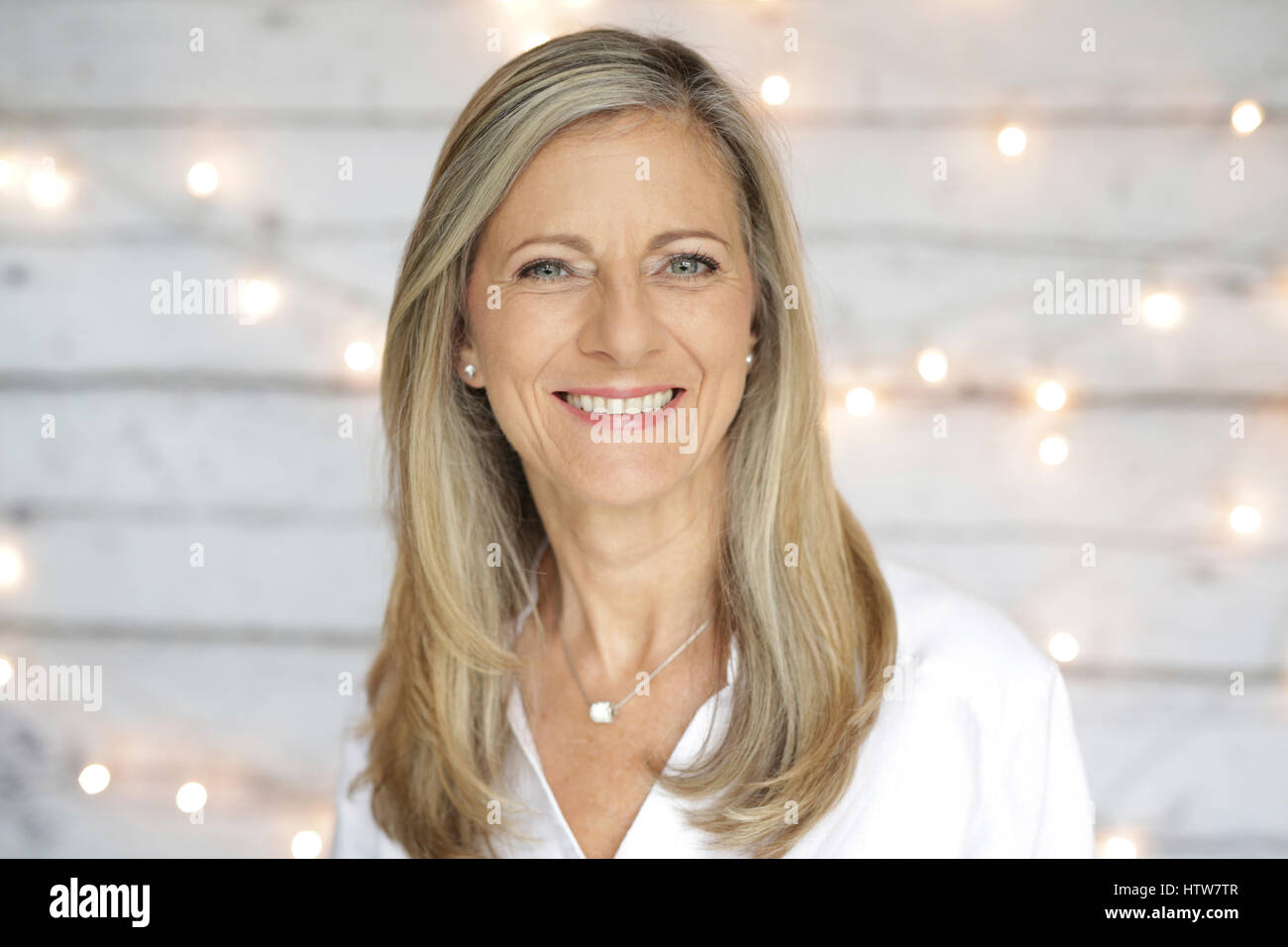 Portrait of a middle-aged woman Stock Photo