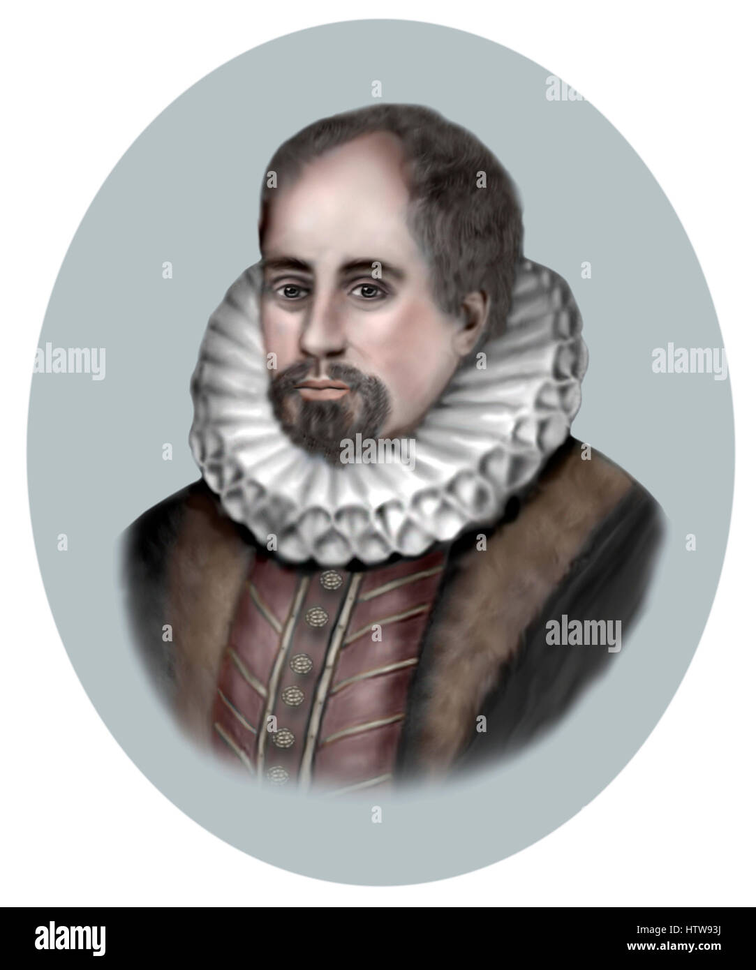 William Gilbert, 1544-1603, English Physician, Physicist, Natural Philosopher Stock Photo