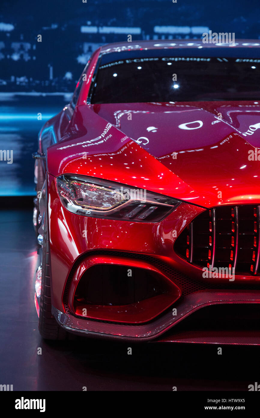 Mercedes AMG GT concept at the 87th International Geneva Motor Show Stock Photo