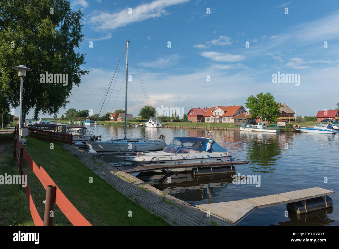 The very small community of Minija on the Minija River in the Neman