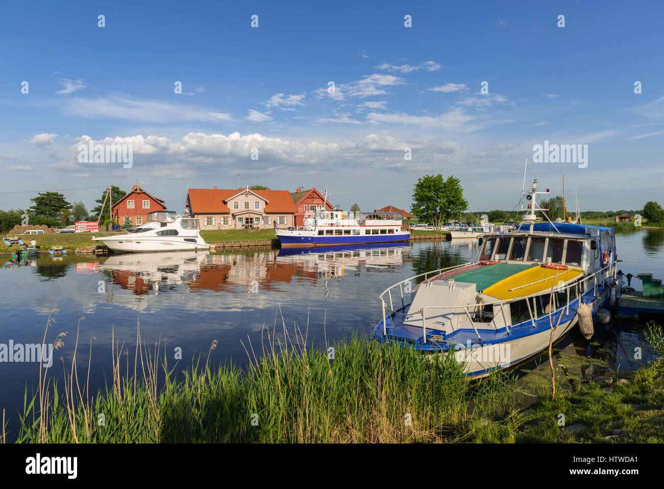The very small community of Minija on the Minija River in the Neman