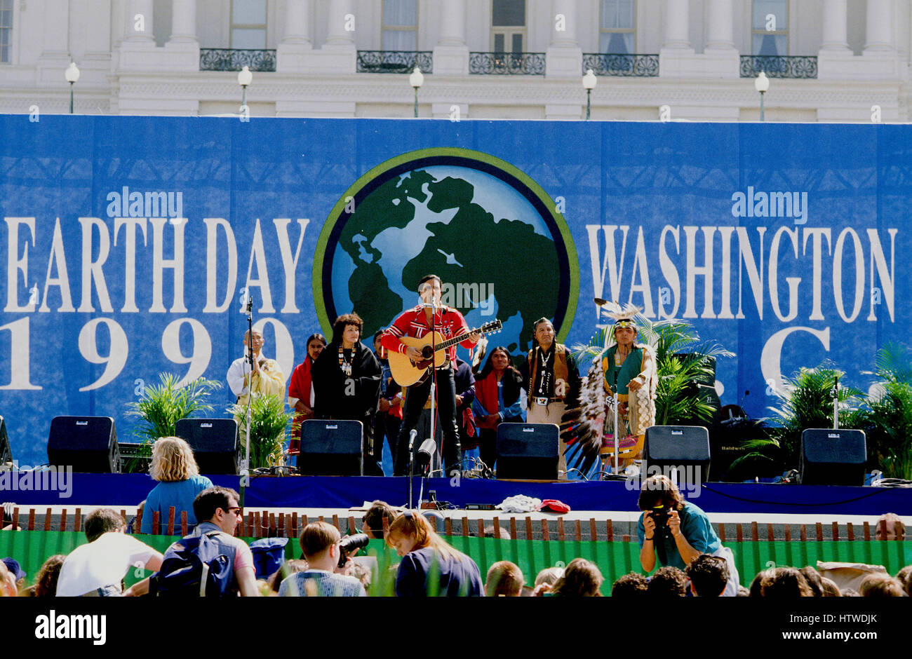 Earth Rally The Earth Day rally on the west front of the US Capitol the crowd of ...