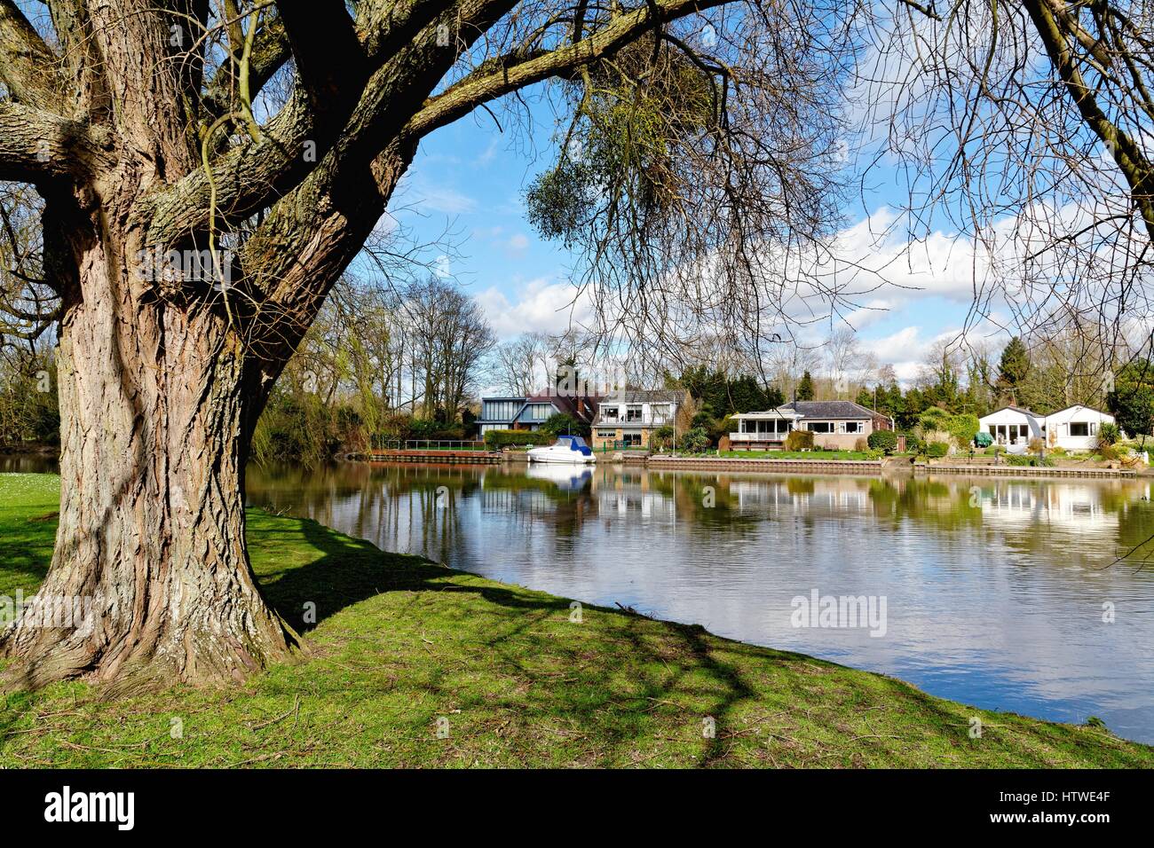 Runnymede Pleasure Ground by the River Thames Surrey UK Stock Photo Alamy