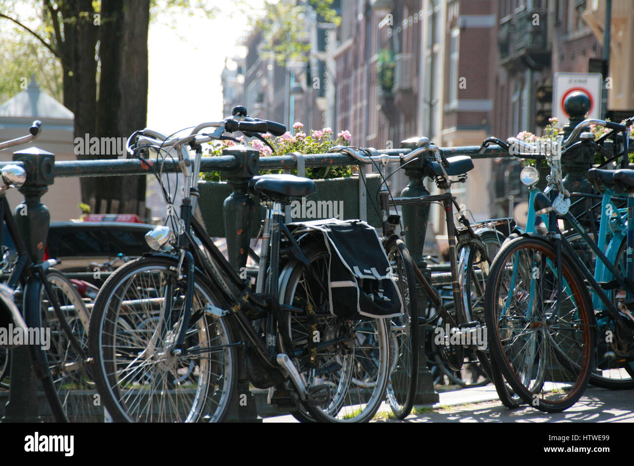 Bicycles in Amsterdam Stock Photo Alamy