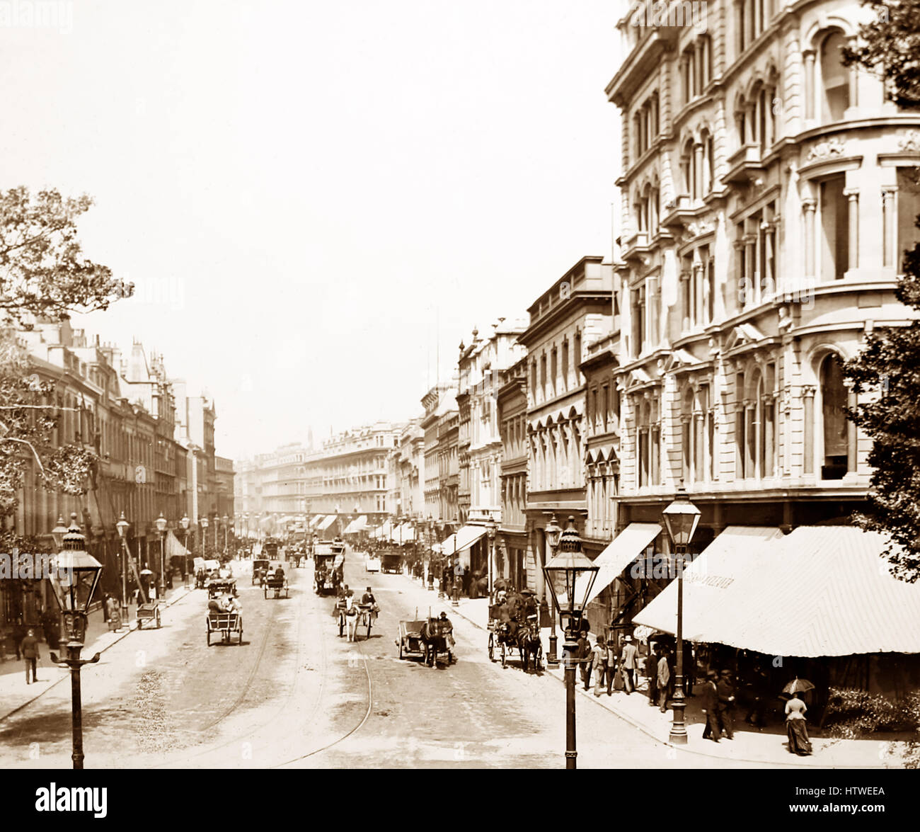 Donegall Place, Belfast, Ireland Victorian period Stock Photo Alamy