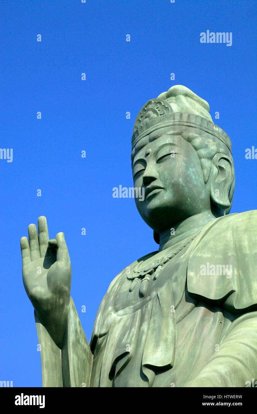 Kannon Statue Siofune Kannon Temple Ome city Tokyo Japan Stock Photo