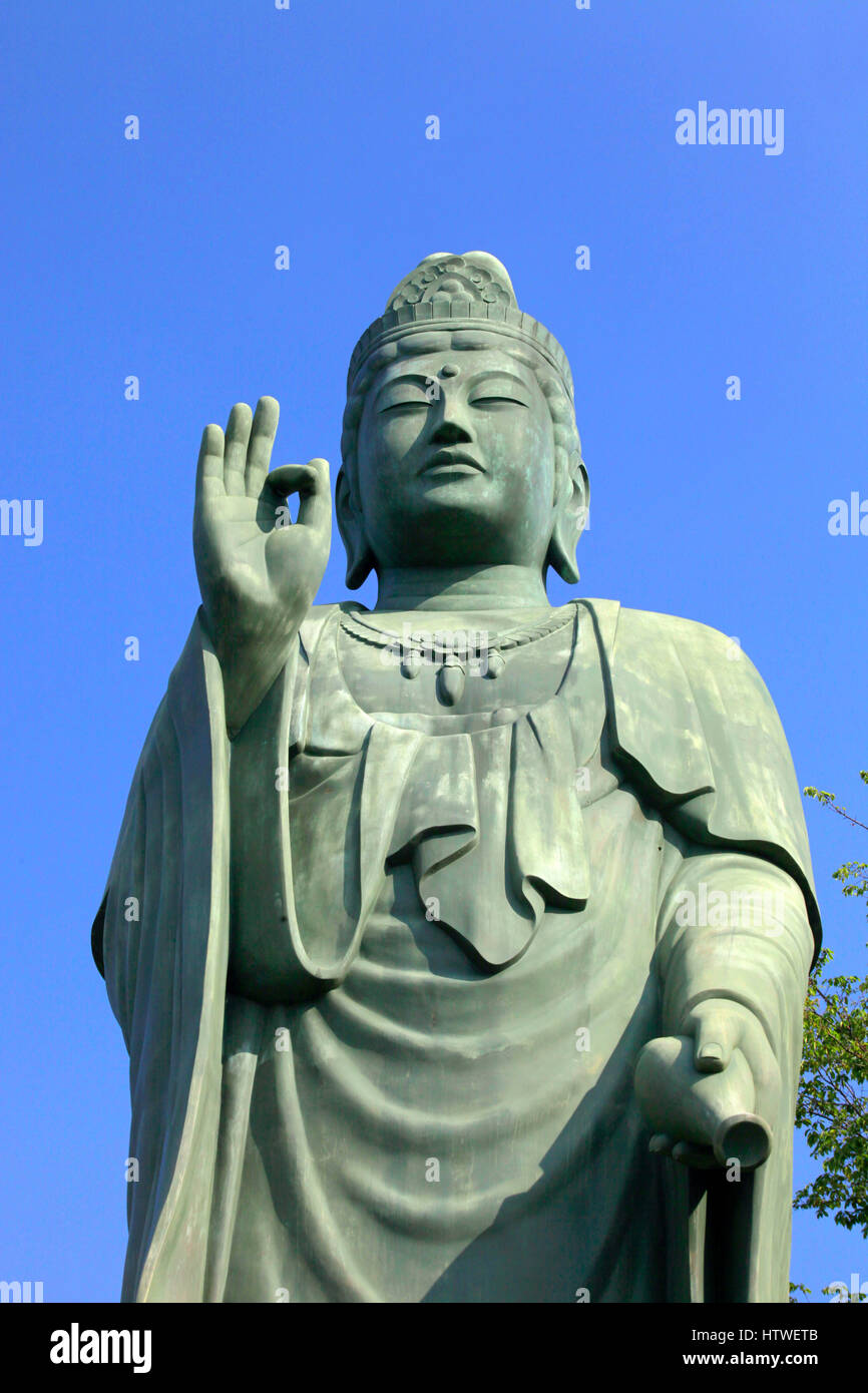 Kannon Statue Siofune Kannon Temple Ome city Tokyo Japan Stock Photo