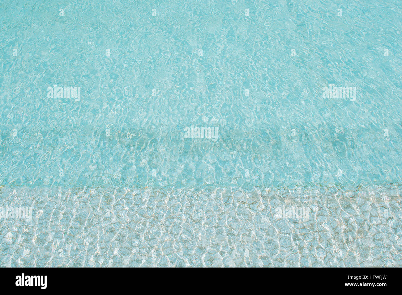 Pool view of the above, on a hot and sunny summer day. Stock Photo