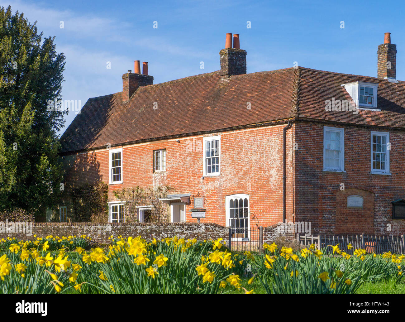 Author Jane Austen’s ( 1775-1817 ) house in the village of Chawton ,East Hampshire where she spent the last eight years of her life is now a museum. J Stock Photo