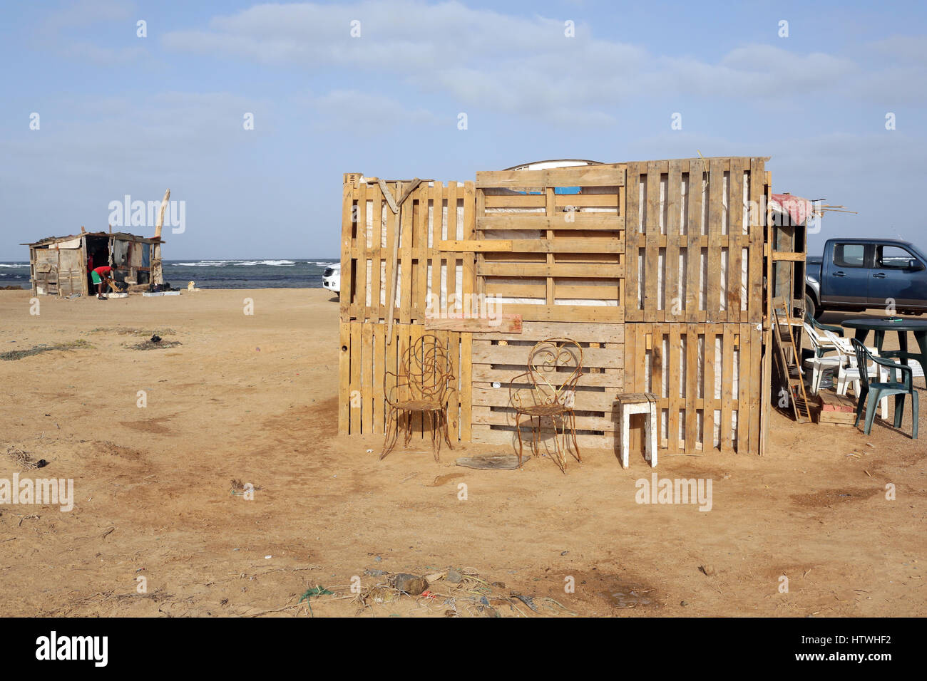 Bar at Shark Bay Cape Verde Stock Photo