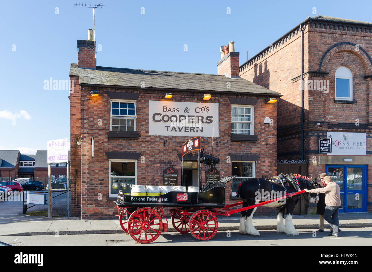 The Coopers Tavern in Burton-upon-Trent which has just been refurbished by Joules Brewery Stock Photo