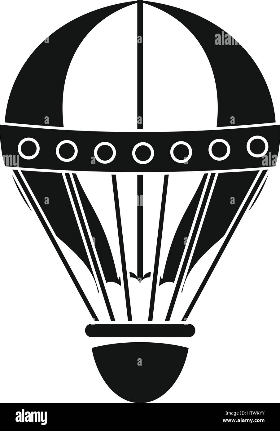Vintage hot air balloon icon, simple style Stock Vector Image & Art - Alamy