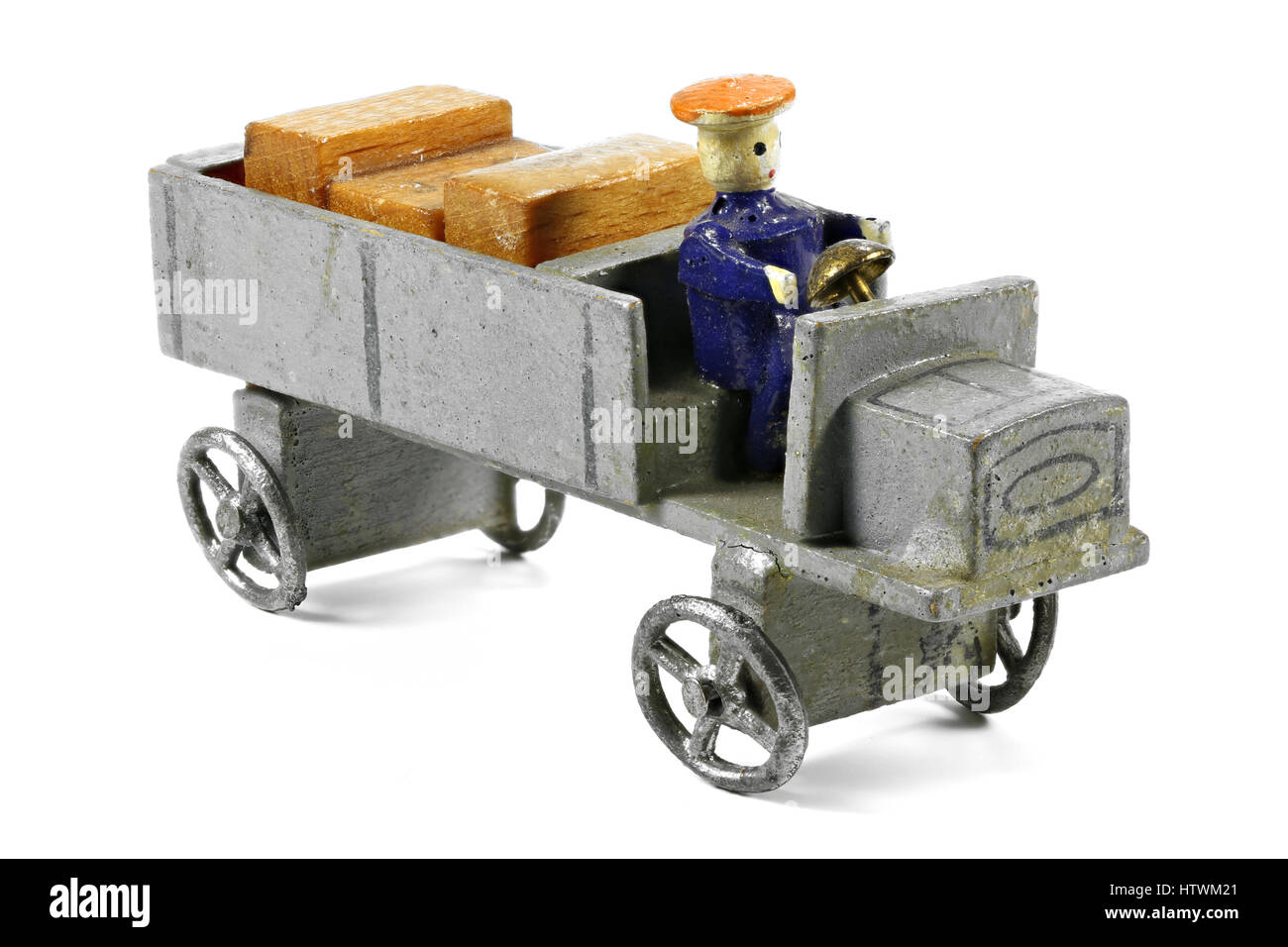 truck, pre-war made in the famous village of Seiffen (Ore Mountains/ Germany) Stock Photo