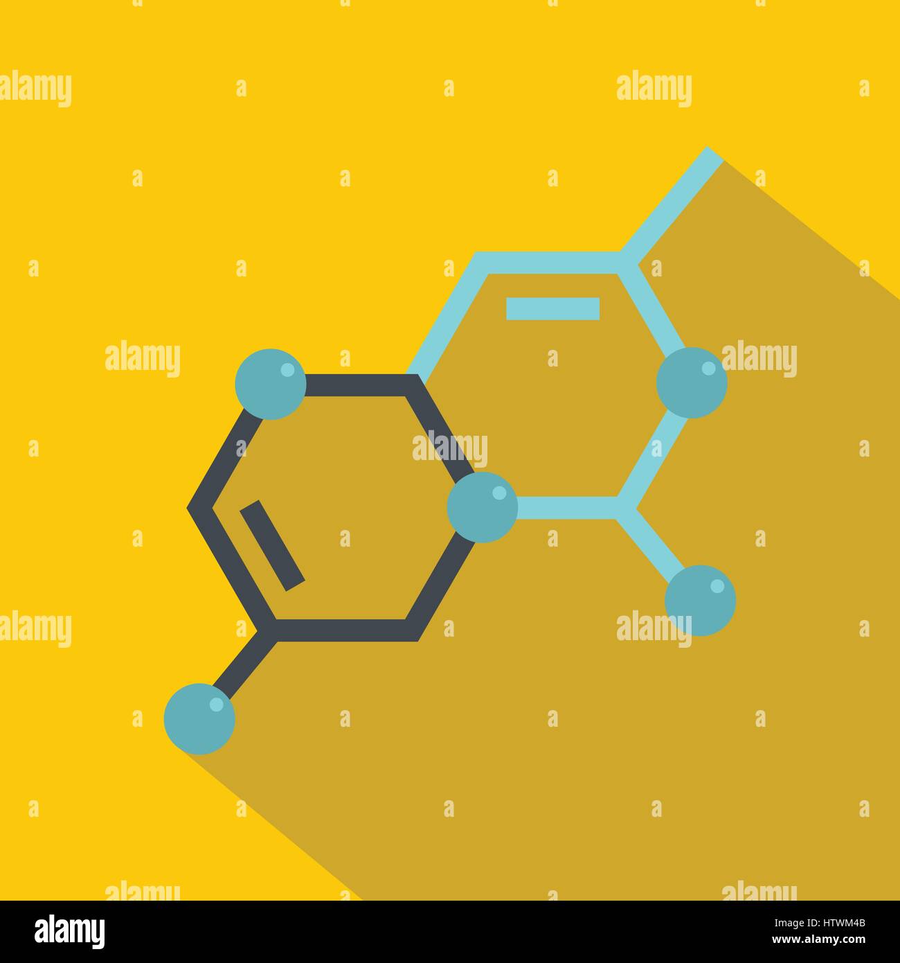 Structure of molecule icon, flat style Stock Vector Image & Art - Alamy