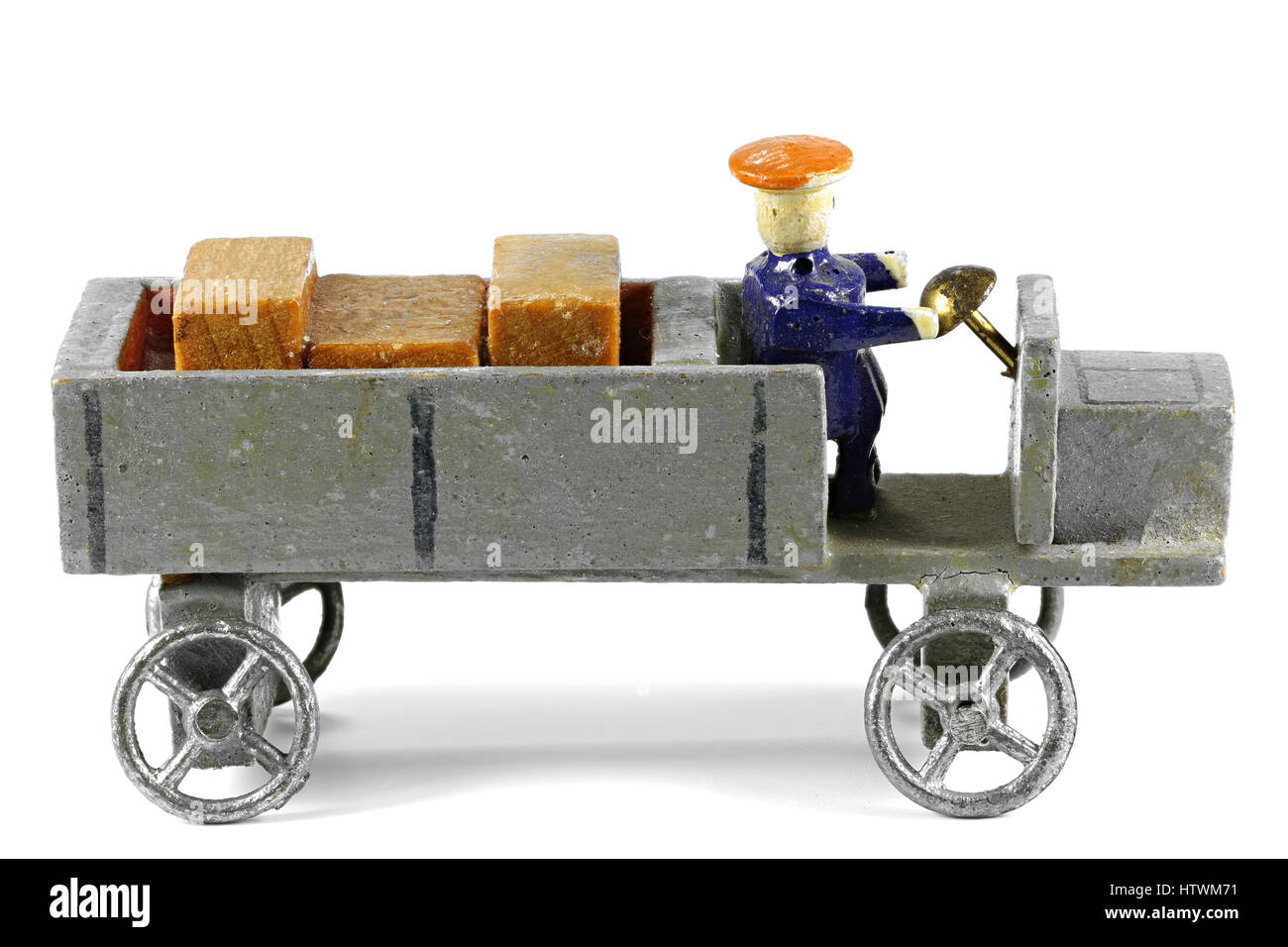 truck, pre-war made in the famous village of Seiffen (Ore Mountains/ Germany) Stock Photo