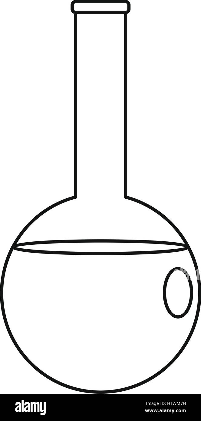 Chemical beaker icon, outline style Stock Vector Image & Art - Alamy