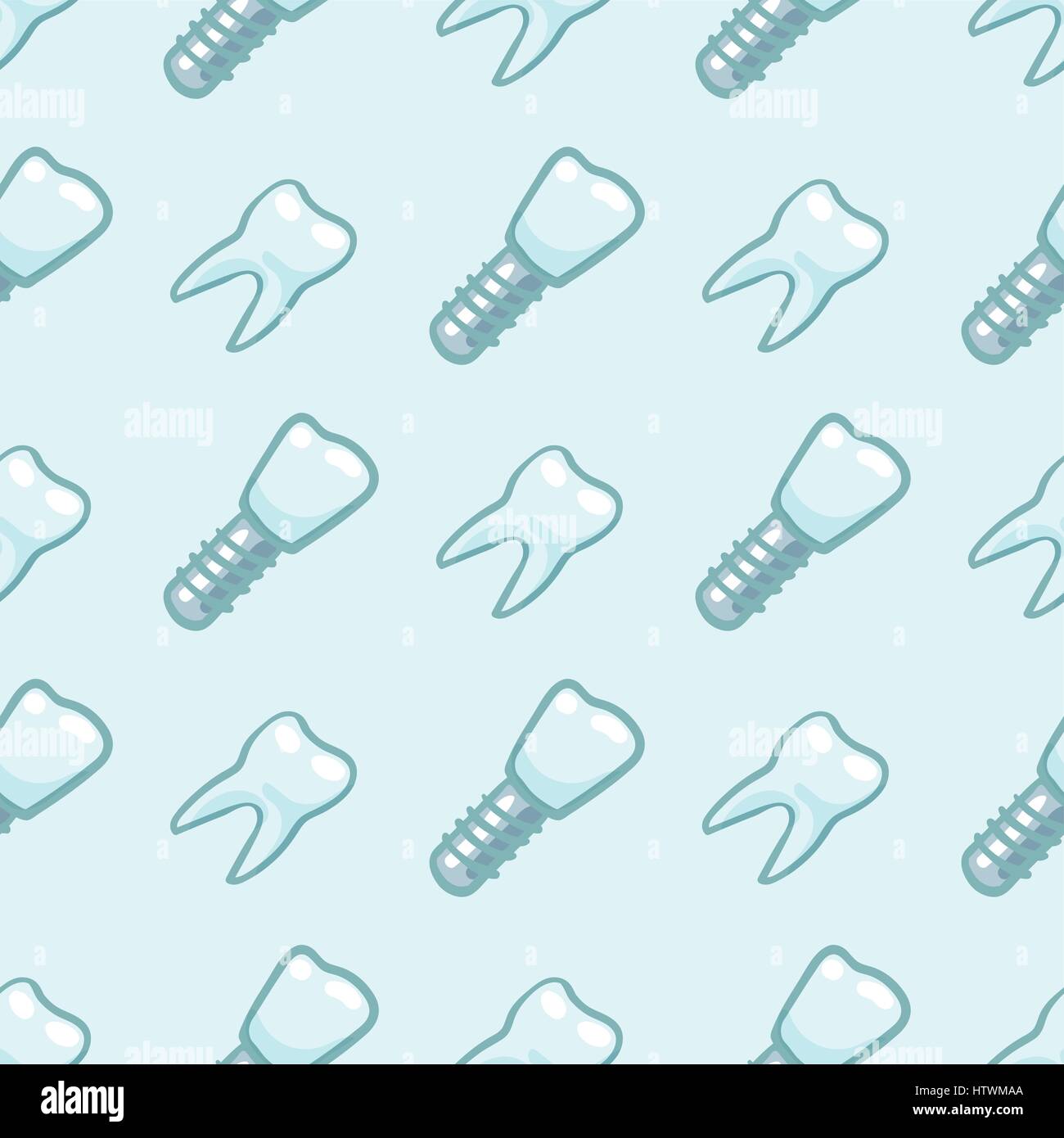 White teeth on blue background. Vector Stock Vector Image & Art - Alamy
