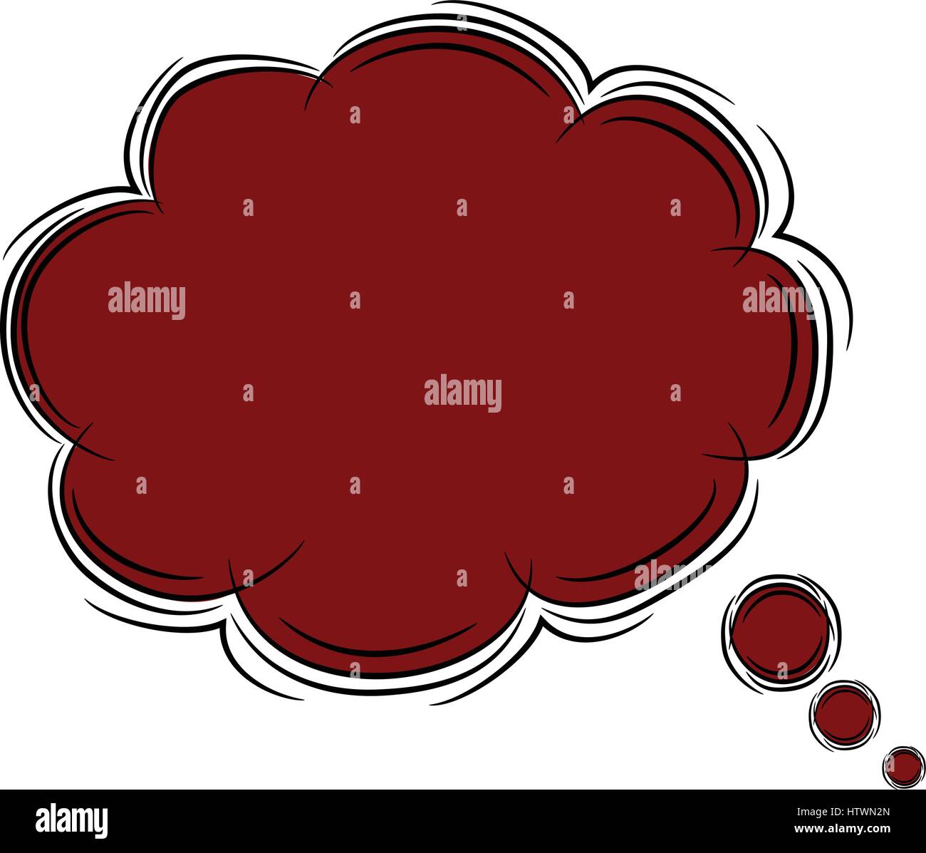 Illustration of Cute Cartoon Doodle of Speech Bubble. EPS8 Stock Vector ...