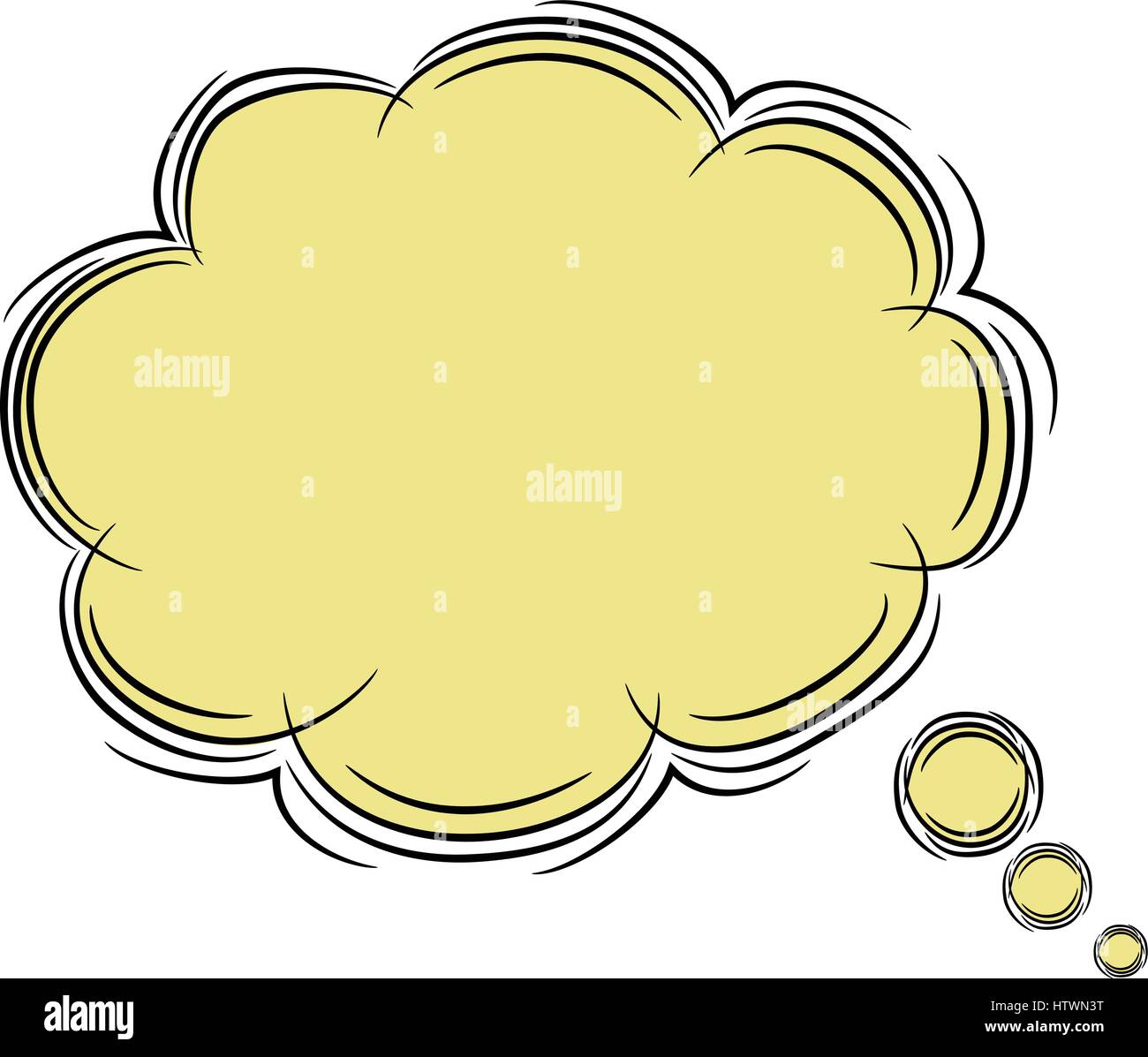Illustration of Cute Cartoon Doodle of Speech Bubble. EPS8 Stock Vector ...