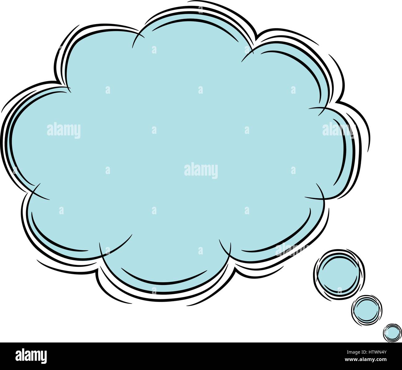 Illustration of Cute Cartoon Doodle of Speech Bubble. EPS8 Stock Vector ...