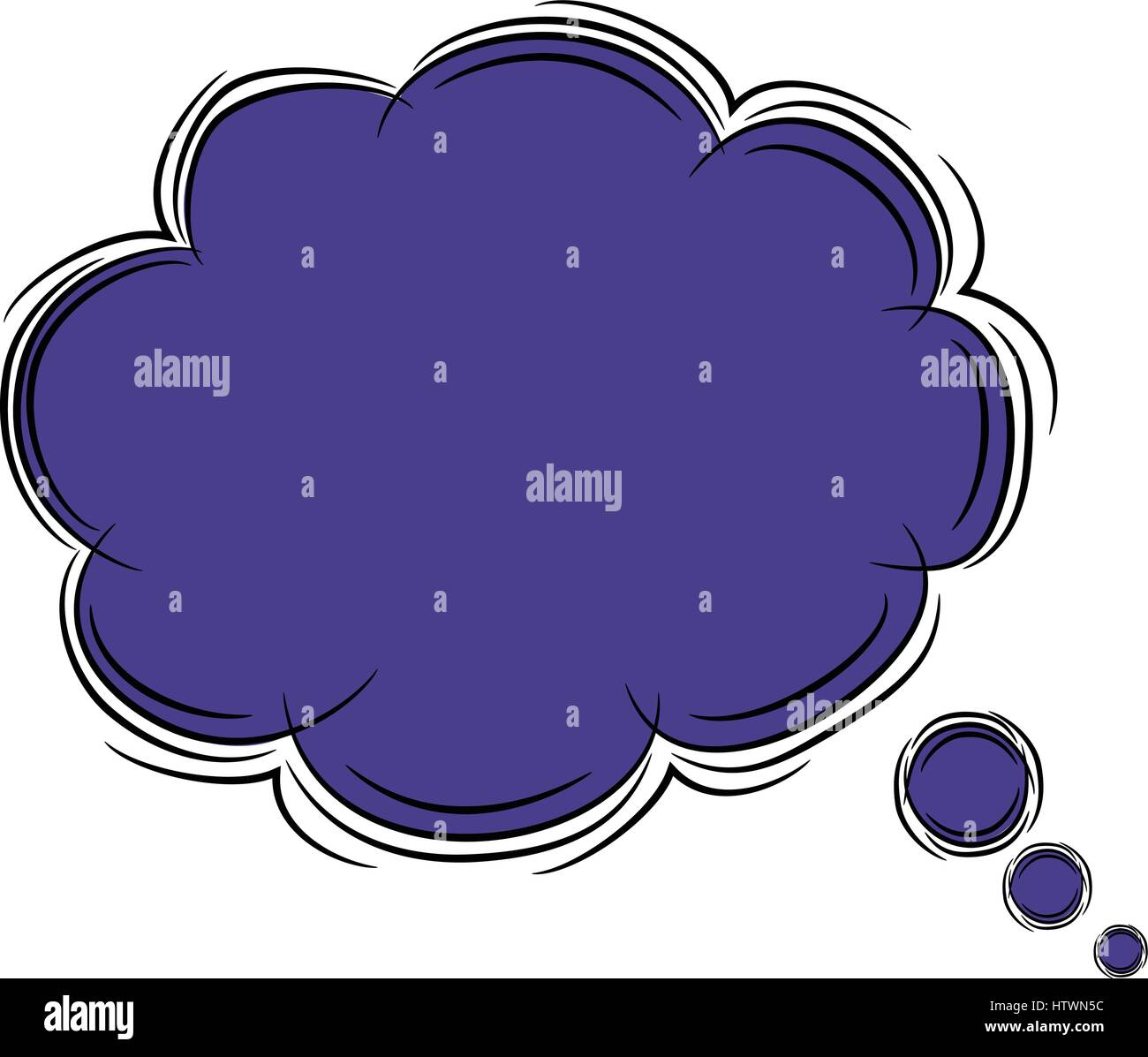Illustration of Cute Cartoon Doodle of Speech Bubble. EPS8 Stock Vector ...