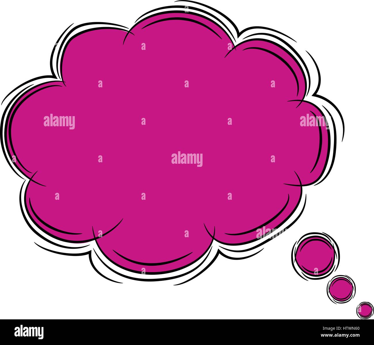 Illustration of Cute Cartoon Doodle of Speech Bubble. EPS8 Stock Vector ...