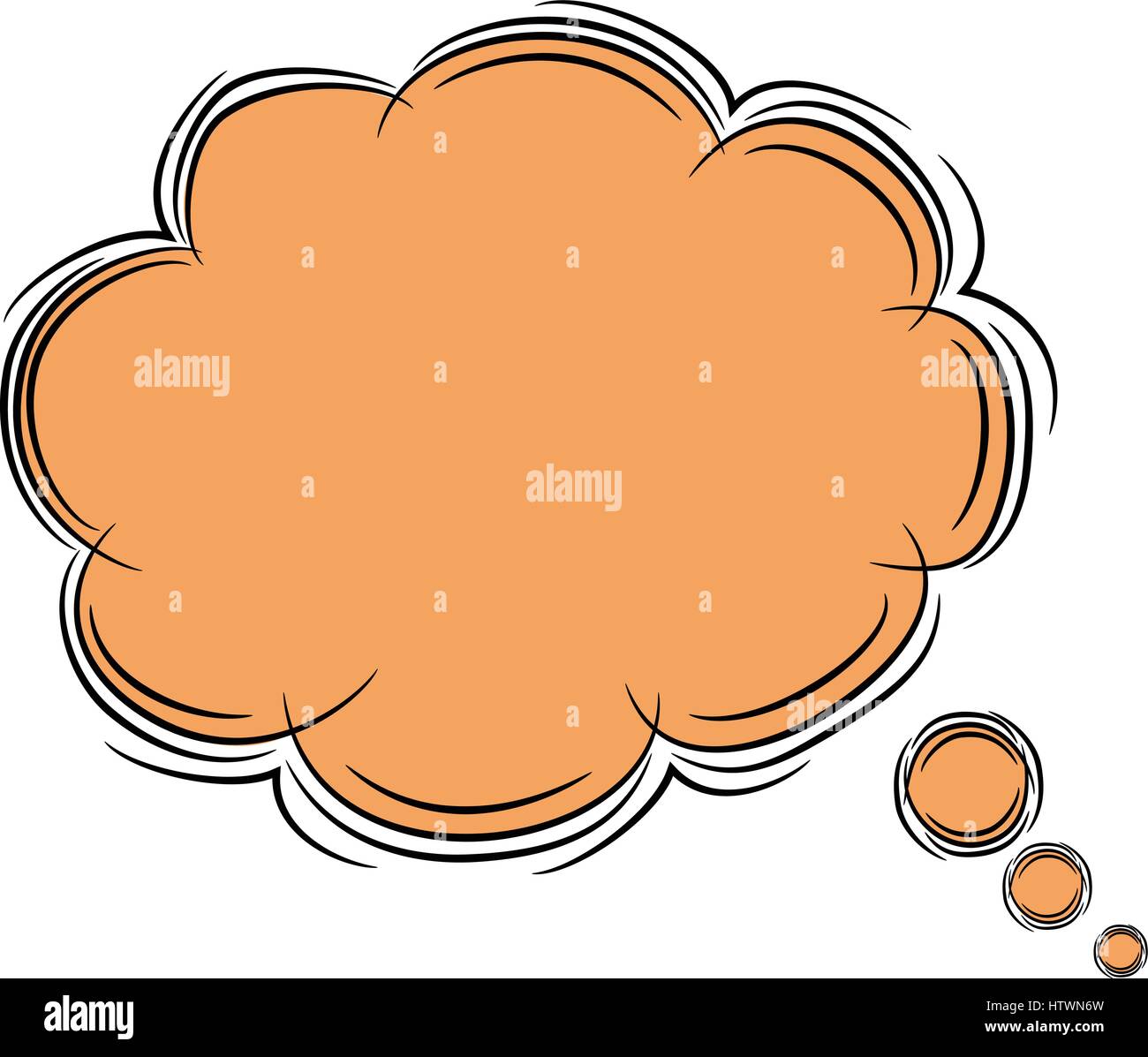 Illustration of Cute Cartoon Doodle of Speech Bubble. EPS8 Stock Vector ...