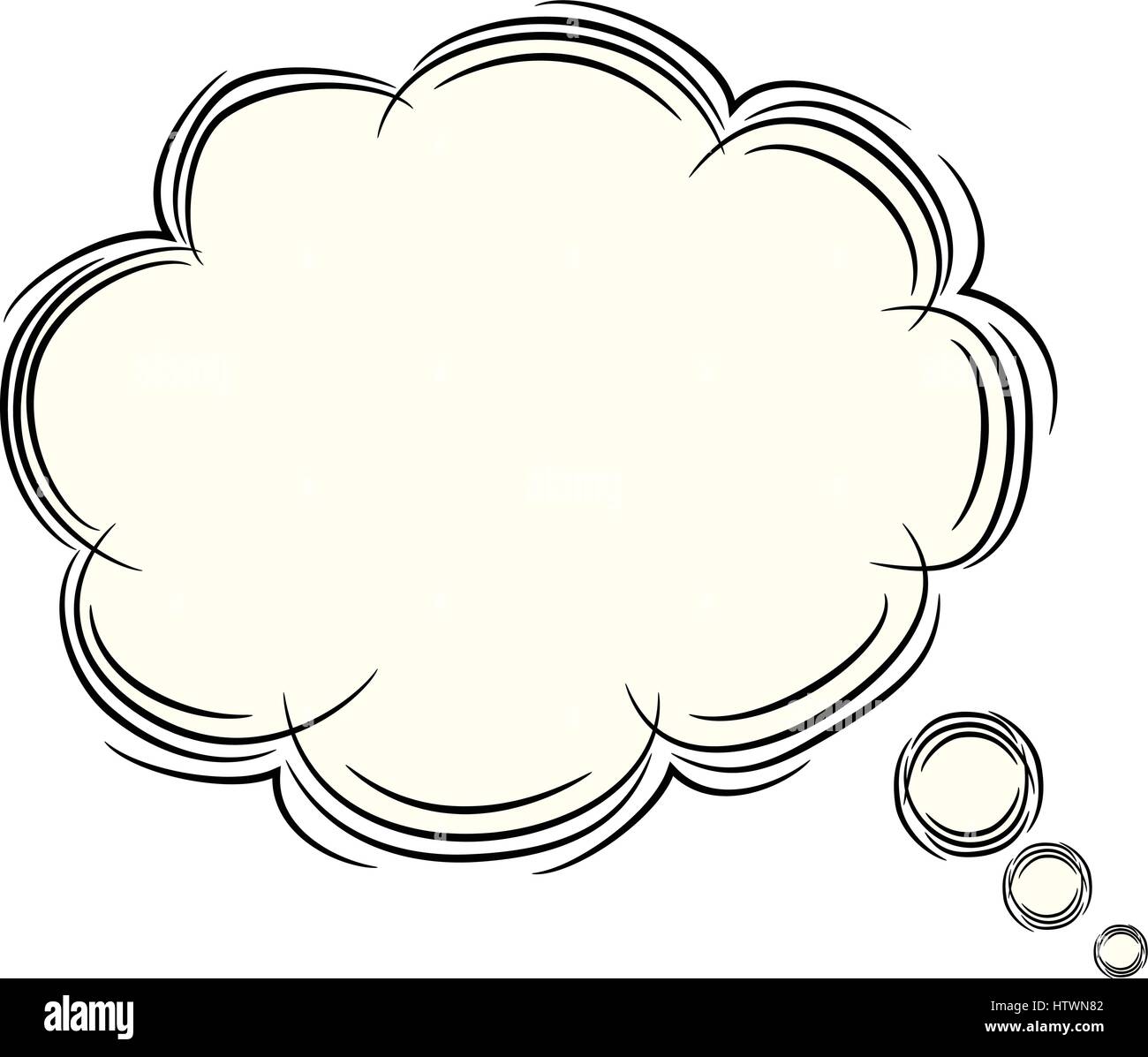 Illustration of Cute Cartoon Doodle of Speech Bubble. EPS8 Stock Vector ...