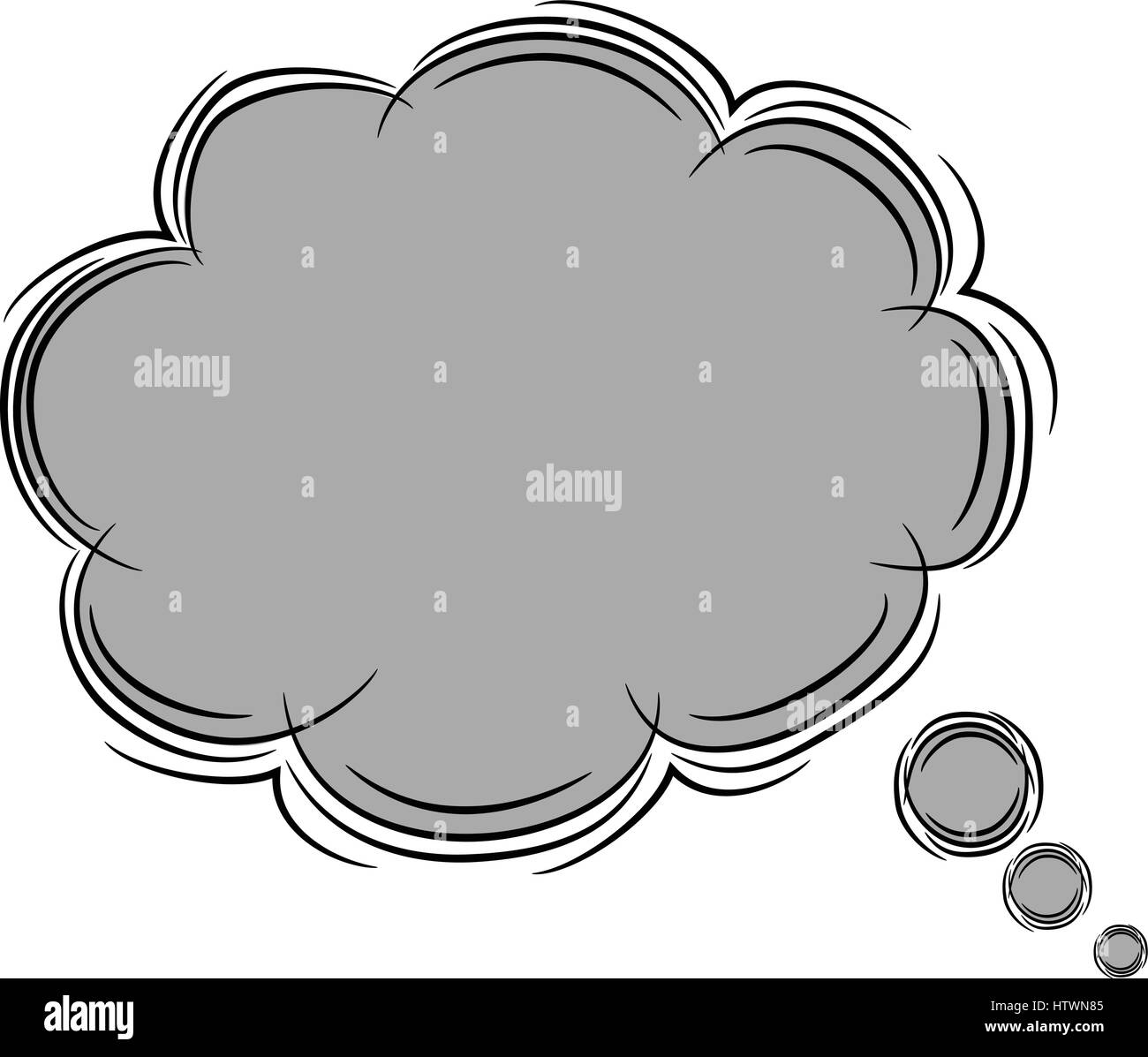 Illustration of Cute Cartoon Doodle of Speech Bubble. EPS8 Stock Vector ...