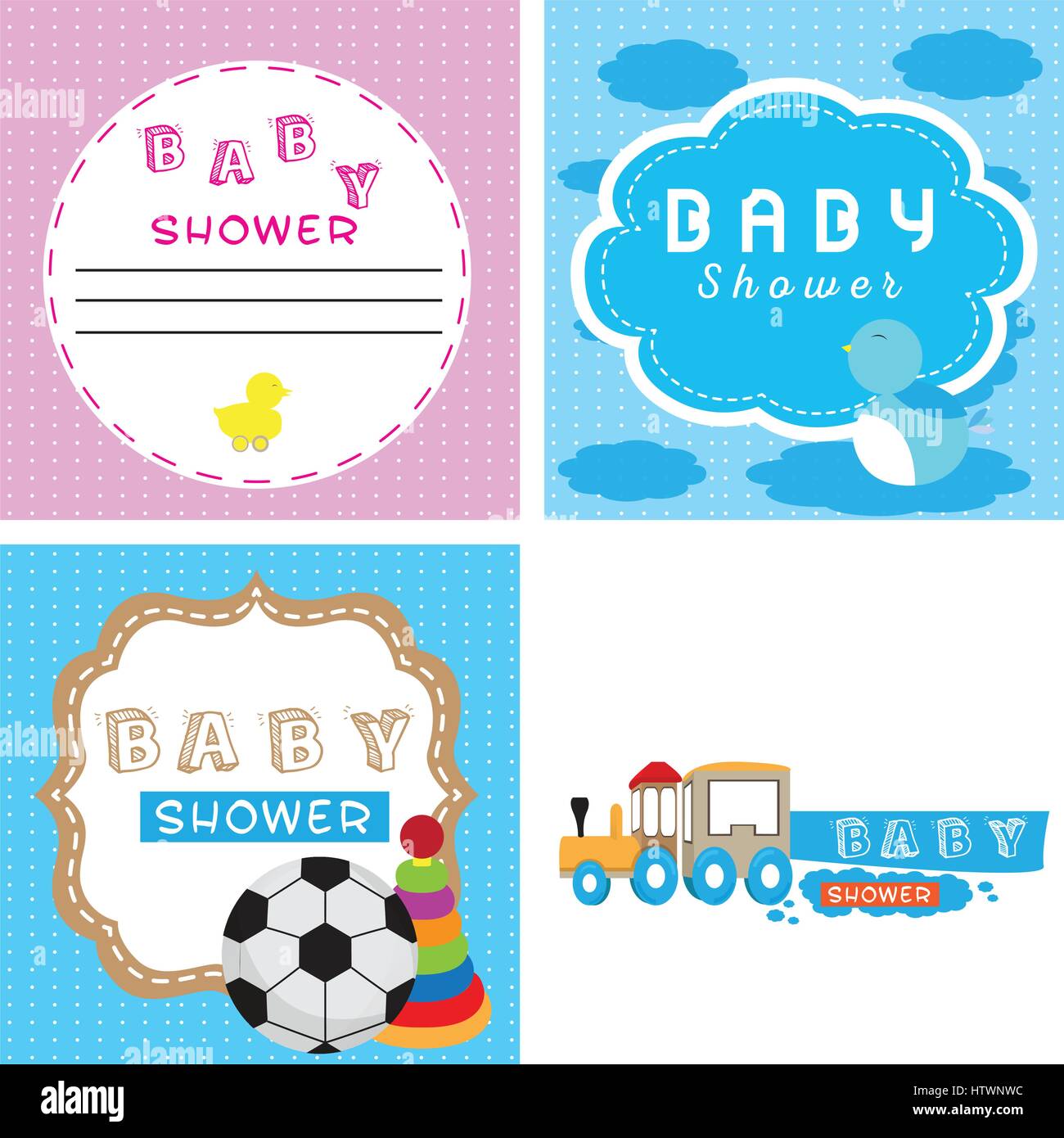 Baby shower card Stock Vector Image & Art - Alamy