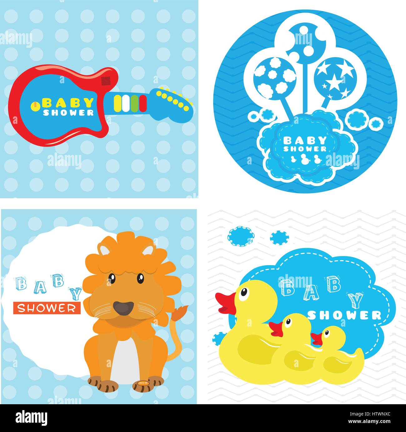 Baby shower card Stock Vector Image & Art - Alamy