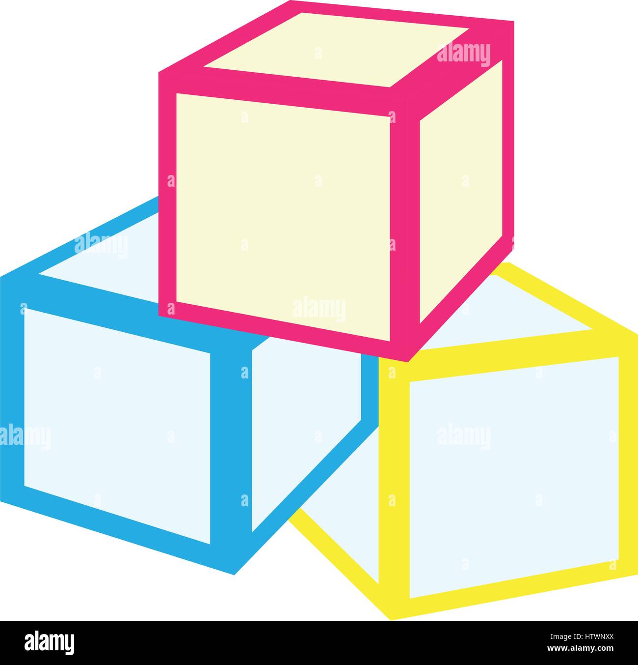 Isolated cube toys Stock Vector Image & Art - Alamy