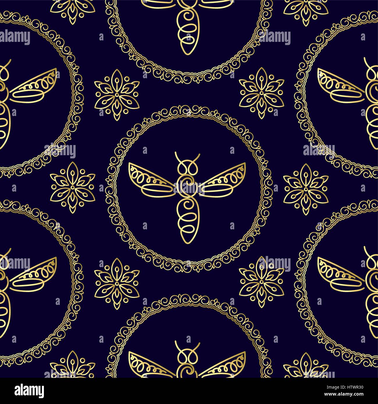 Honey bee pattern Stock Vector Images - Alamy
