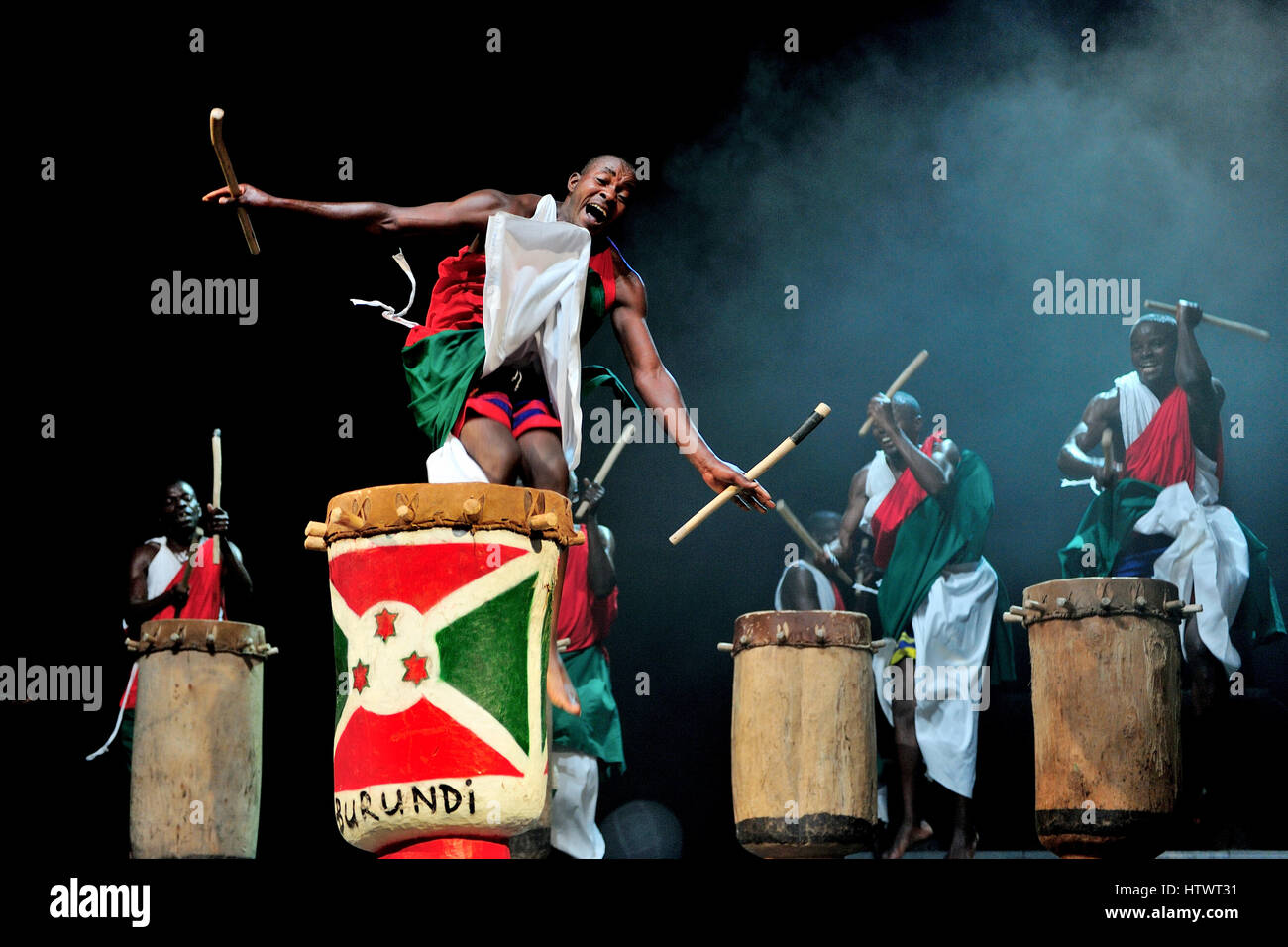 The royal drummers from Burundi, rhythms, music, ethnic, strong African