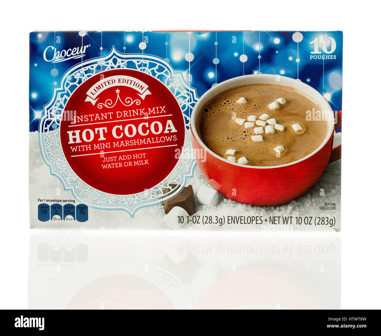 Alberton, South Africa - a container of Nestle Hot Chocolate isolated on a  white background image with copy space in horizontal format Stock Photo -  Alamy