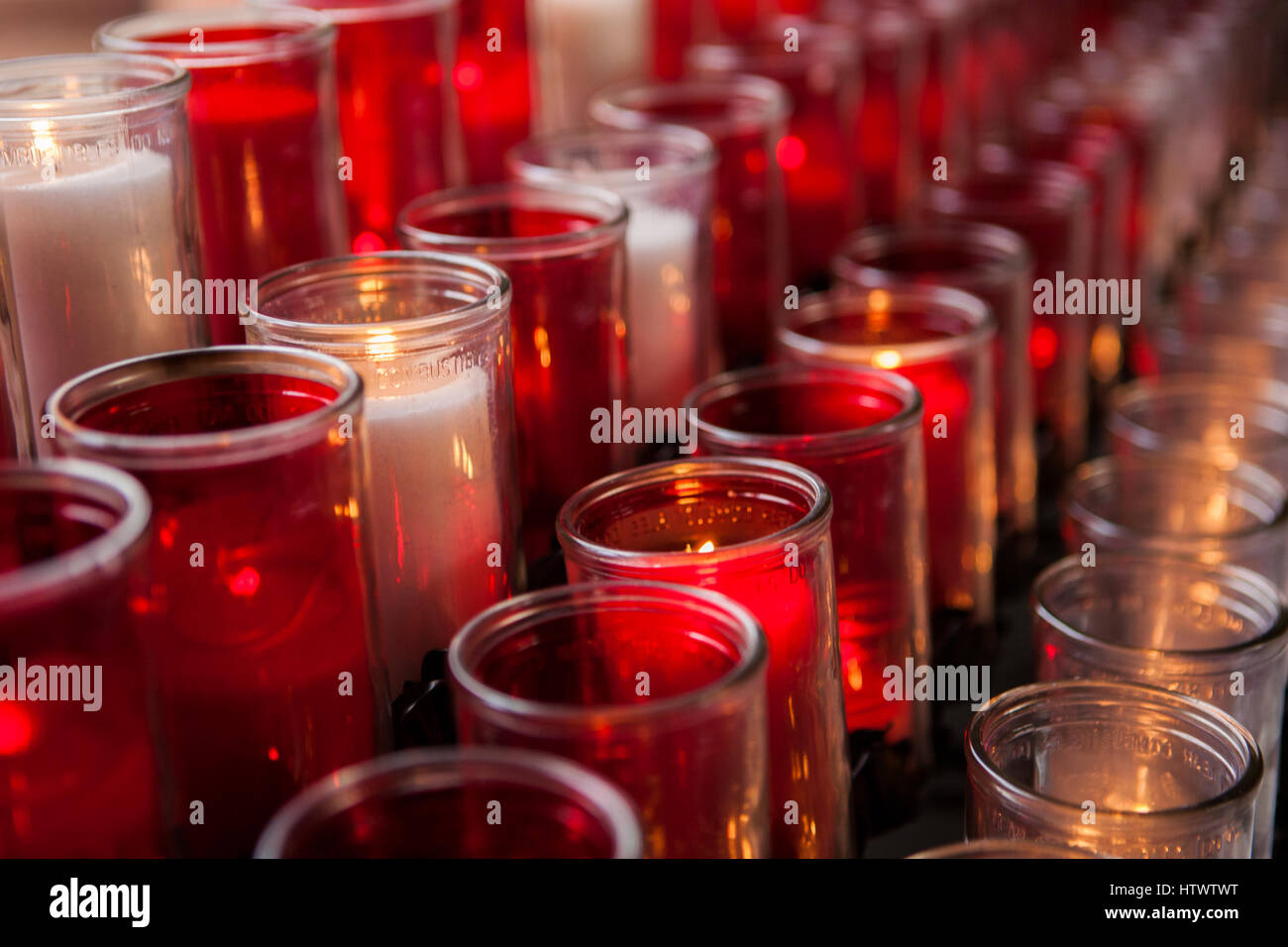 Prayer Candles Stock Photo Alamy