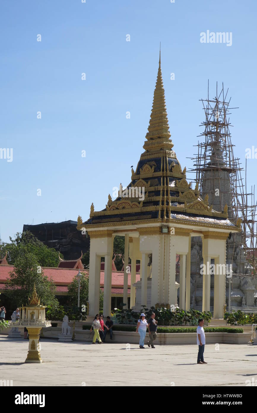 A complex of king's palaces and nice silver pagoda Stock Photo - Alamy