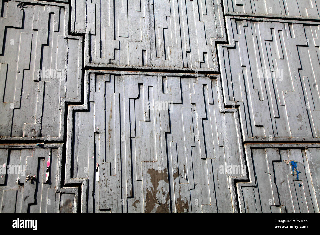 Building cement tile for floor work. (Copyright © Saji Maramon) Stock Photo