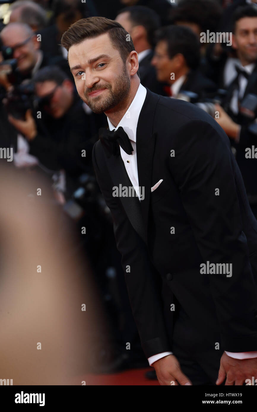 Justin timberlake  attends the 'Cafe Society' premiere and the opening night gala during the 69th annual cannes film festival at the palais des festiv Stock Photo
