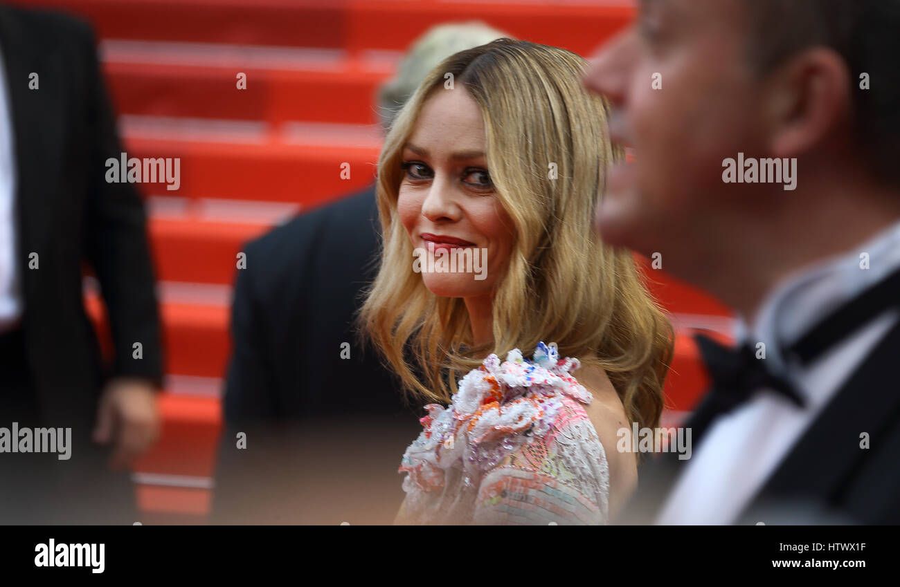Vanessa paradis attends the 'Cafe Society' premiere and the opening night gala during the 69th annual cannes film festival at the palais des festivals Stock Photo