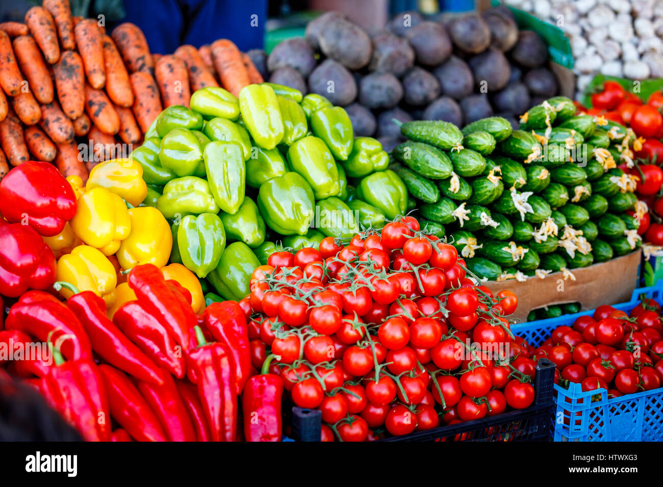 farmers market. vegetable Market. Fresh vegetables Stock Photo Alamy