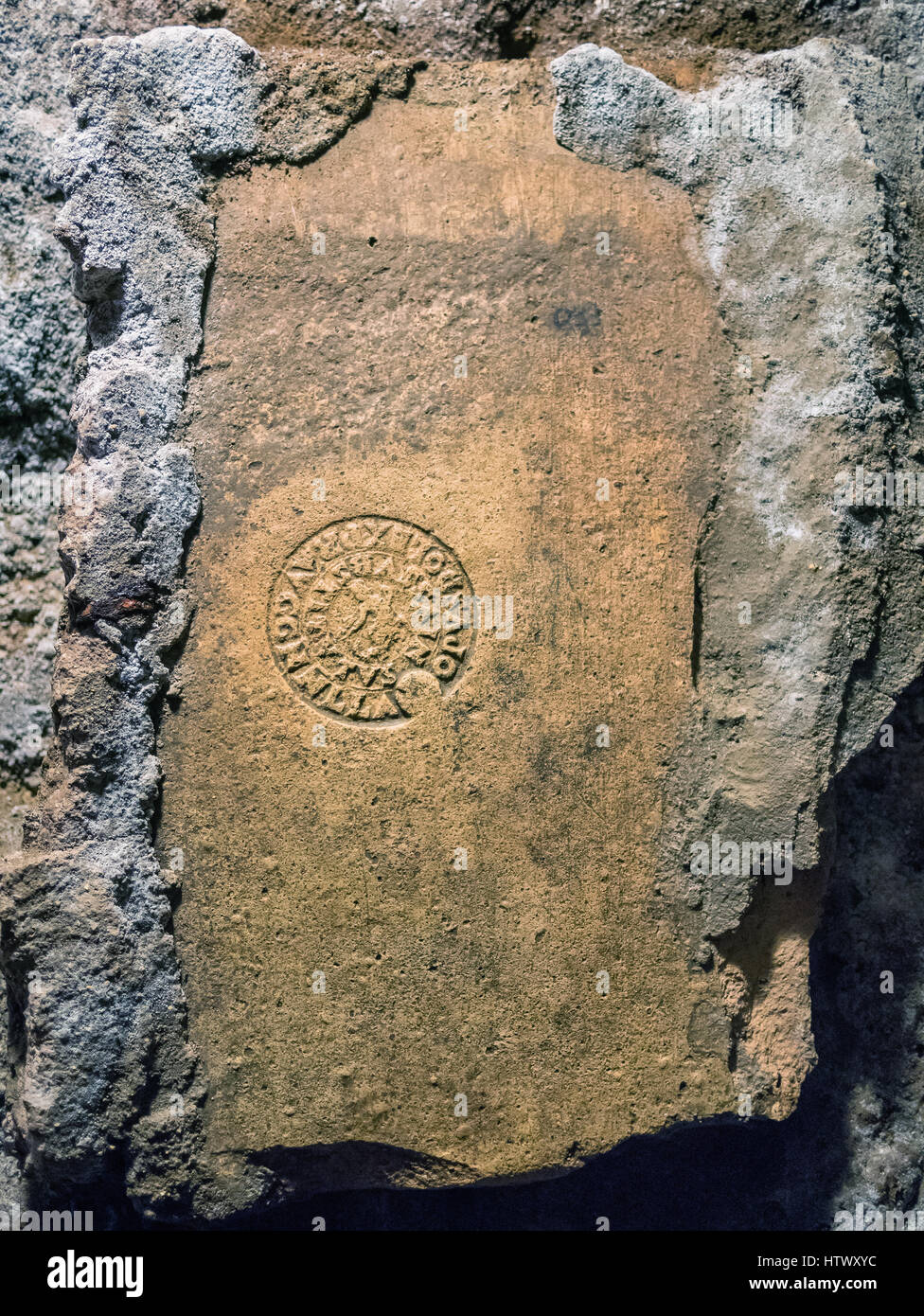 Catacombe di San Pancrazio under the basilica in Trastevere, Rome Italy Stock Photo