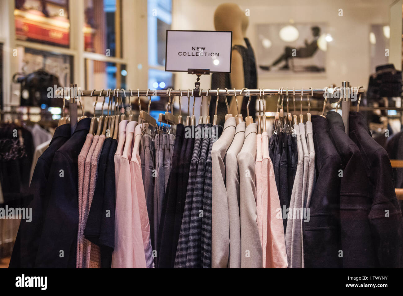 Women clothes in a shop in London Stock Photo Alamy